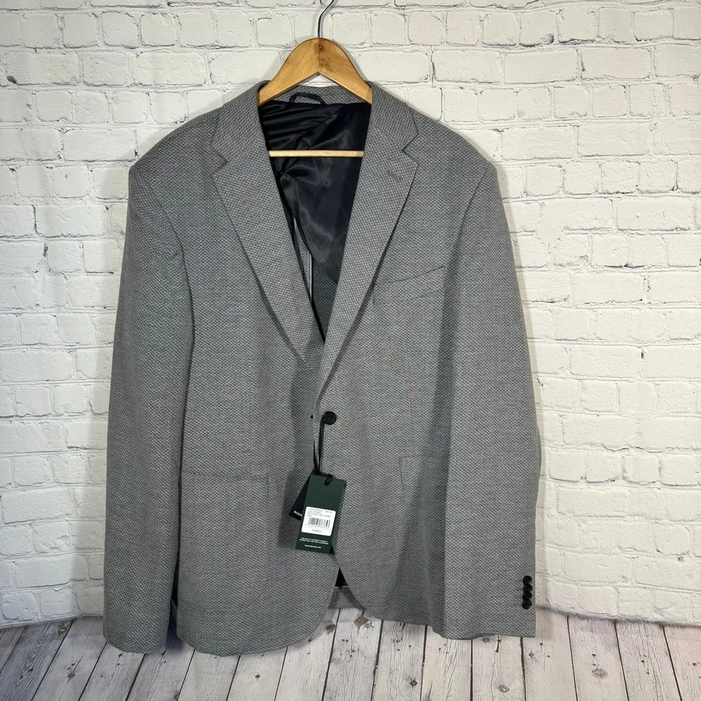 Rodd & Gunn Fife Street Jacket Grey Virgin Wool Blend Blazer XXL 004909-02 New